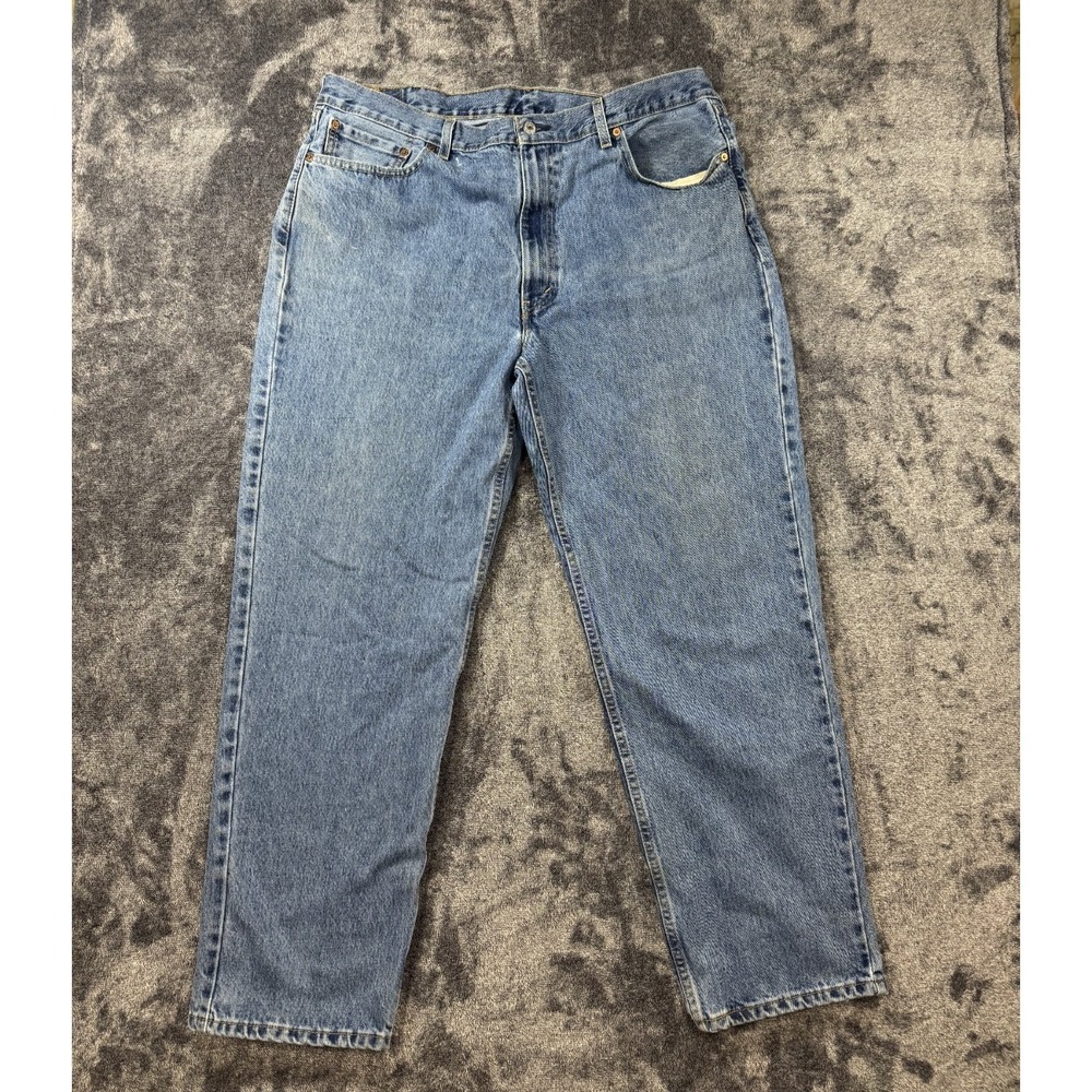 Levis 550 Jeans Men's 42x32* Blue Relaxed Fit Denim Light Wash